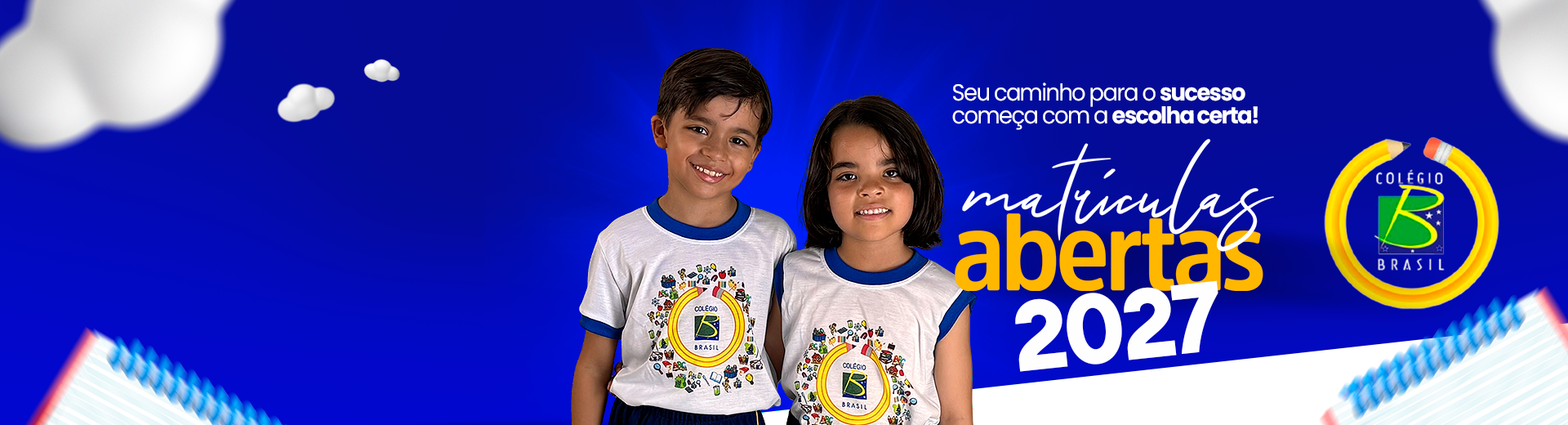 Matrículas Abertas 2027 — Colégio Brasil, Aracaju/SE